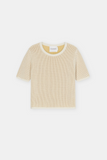 Flat lay view of Knitted Shirt - Ivory