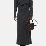 Mock Neck Long Sleeve - Dark Grey Melange