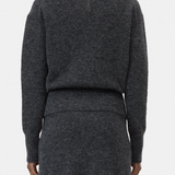 Mock Neck Long Sleeve - Dark Grey Melange