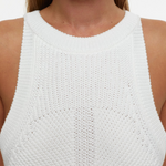 Front Details on Cotton Top - Ivory