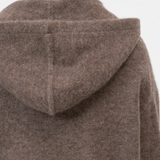 Alpaca Wool Mix Hoodie - Clay Beige