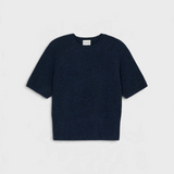 CLOSED Crew Neck Short Sleeve in Dark Night — flat lay, front