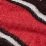 CLOSED Polo with Rugby Stripe in Cinder Brown, fabric texture close-up showing brushed alpaca-wool blend
