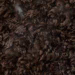 CLOSED Faux Fur Jacket in Cinder Brown - curly faux fur fabric texture