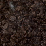 CLOSED Faux Fur Jacket in Cinder Brown - curly faux fur fabric texture