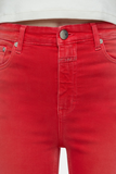 Close Up Zipper View of Hi-Sun Pants - Arabiata