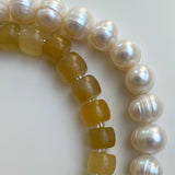 Split Pearl Beaded Necklace