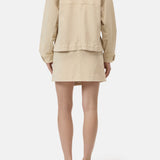 Cropped Utility Jacket - Camel Beige