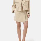 Cropped Utility Jacket - Camel Beige