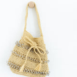 Crystal Bucket Bag - Natural