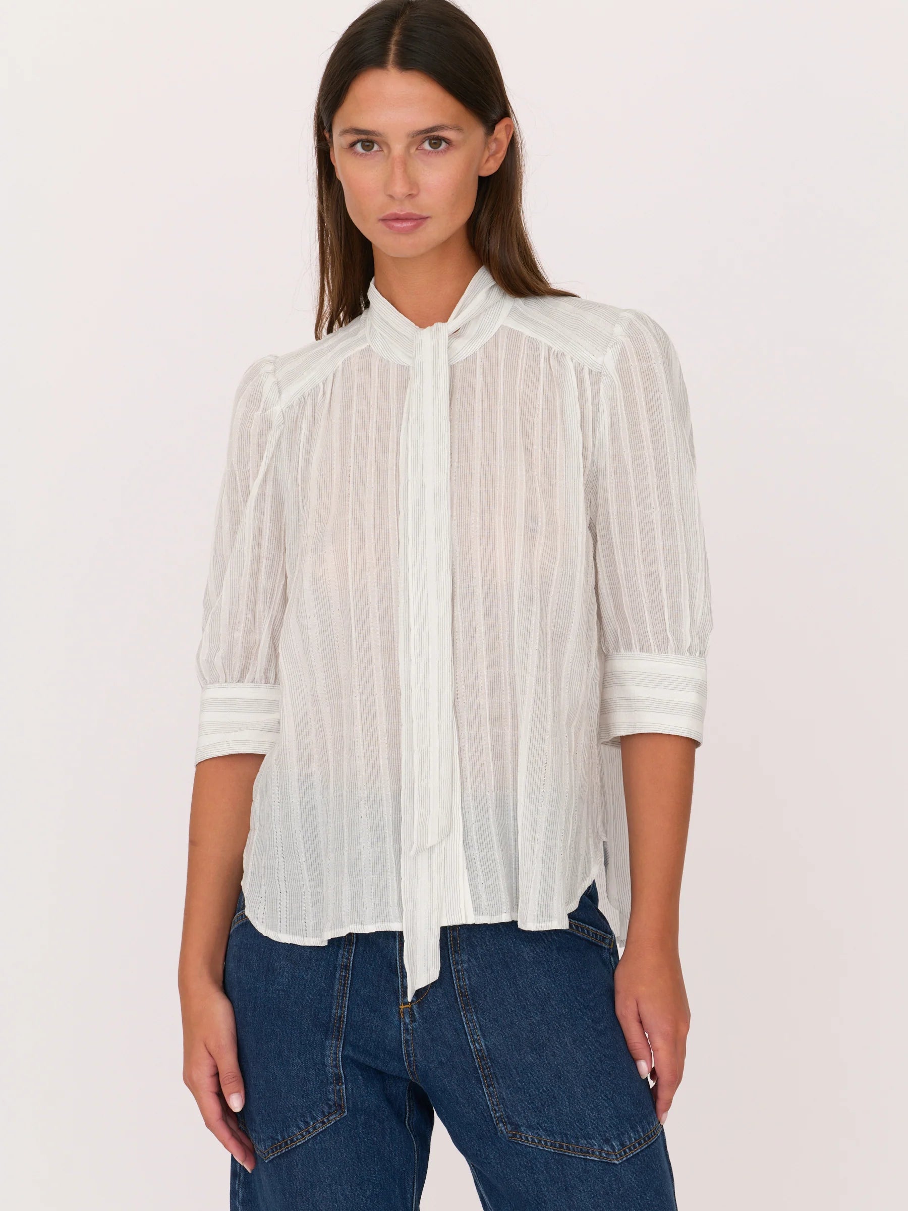 Dixie Shirt - White Stripe — view 2