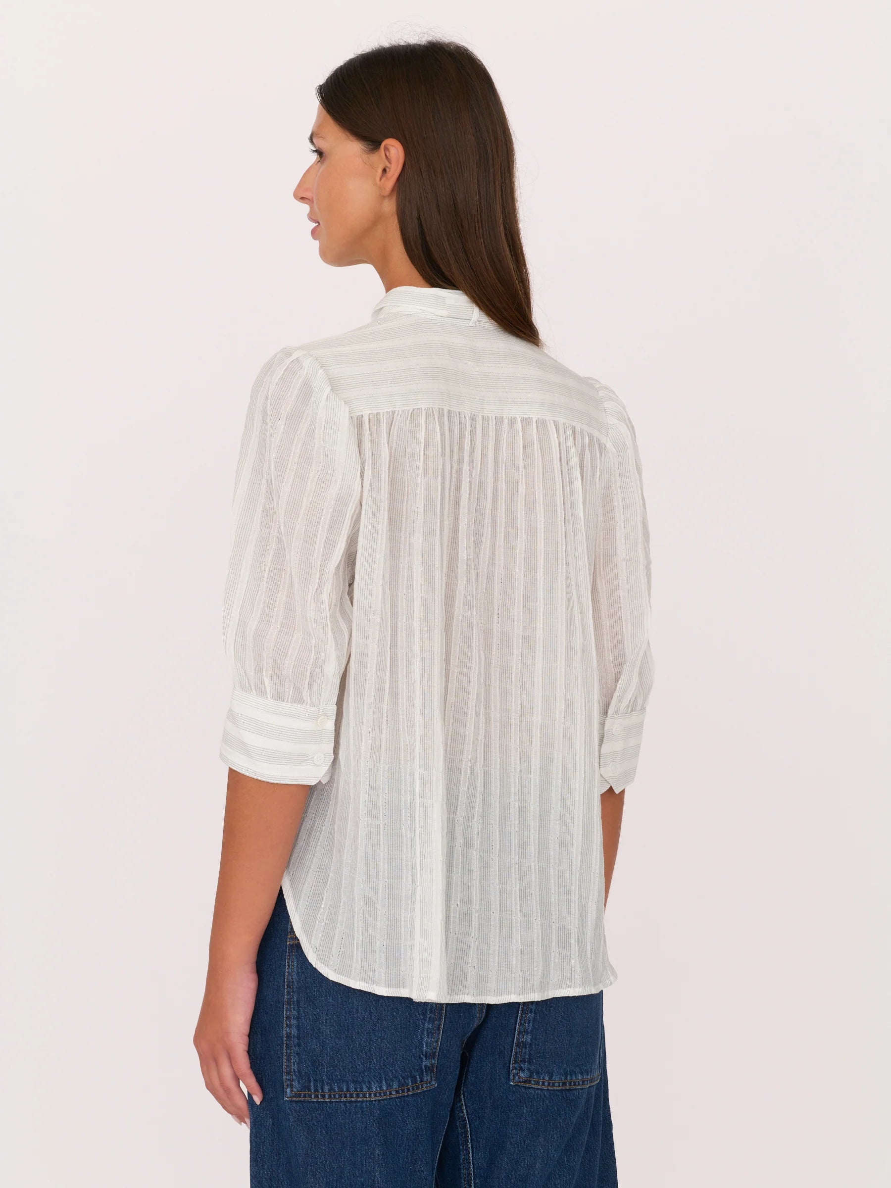 Dixie Shirt - White Stripe — view 3