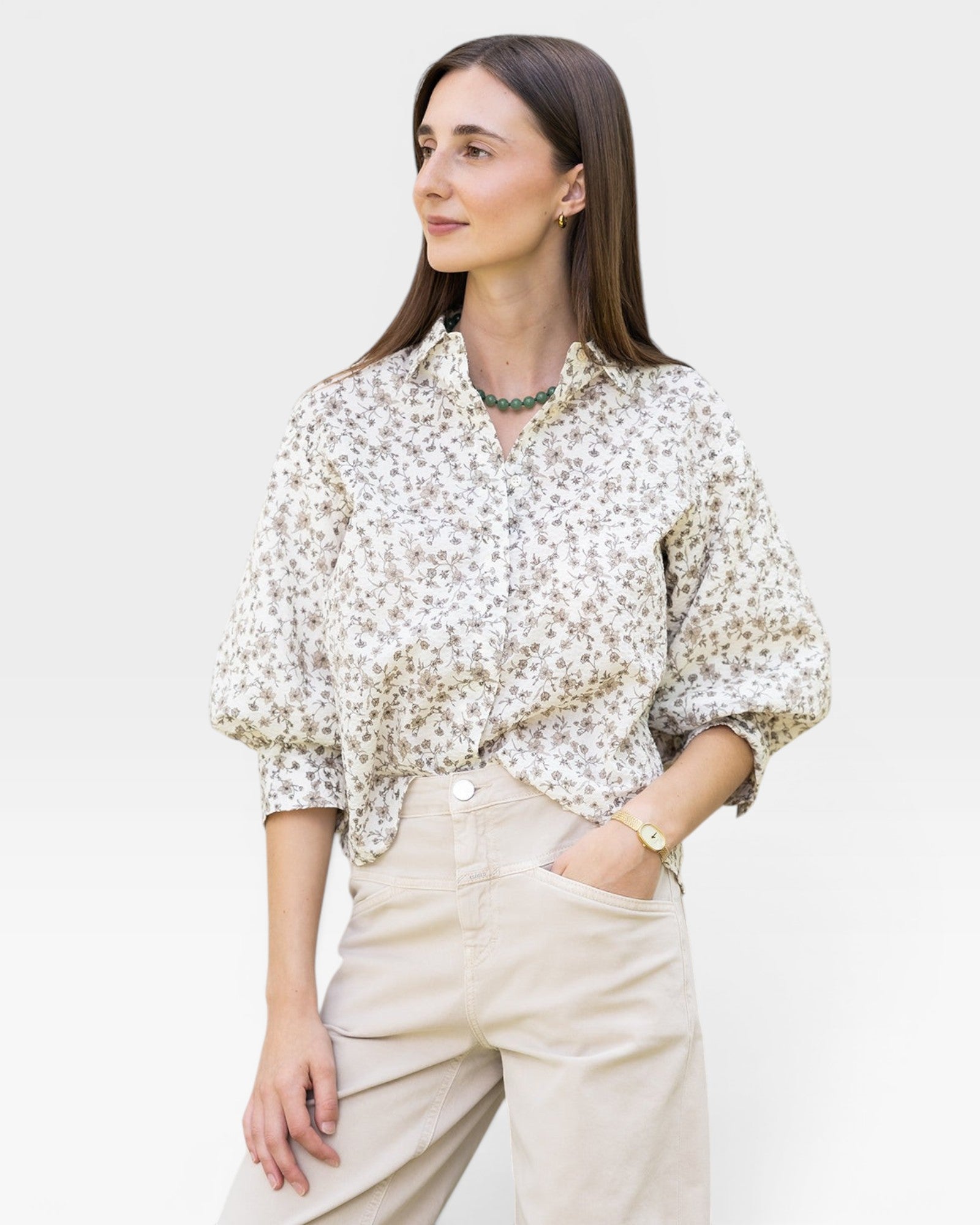 Esme Blouse - Biscotti Floral — view 2