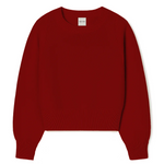 Red sweater on a white background