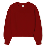 Red sweater on a white background