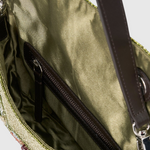 STAUD Timmy Convertible Shoulder Bag in Still Life Fruit - interior with zip pocket