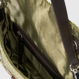 STAUD Timmy Convertible Shoulder Bag in Still Life Fruit - interior with zip pocket