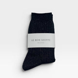 Glitter Her Socks - Copper Black