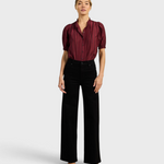 Trovata Mira Blouse in Garnet Stripe — view 2