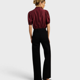 Trovata Mira Blouse in Garnet Stripe — view 4