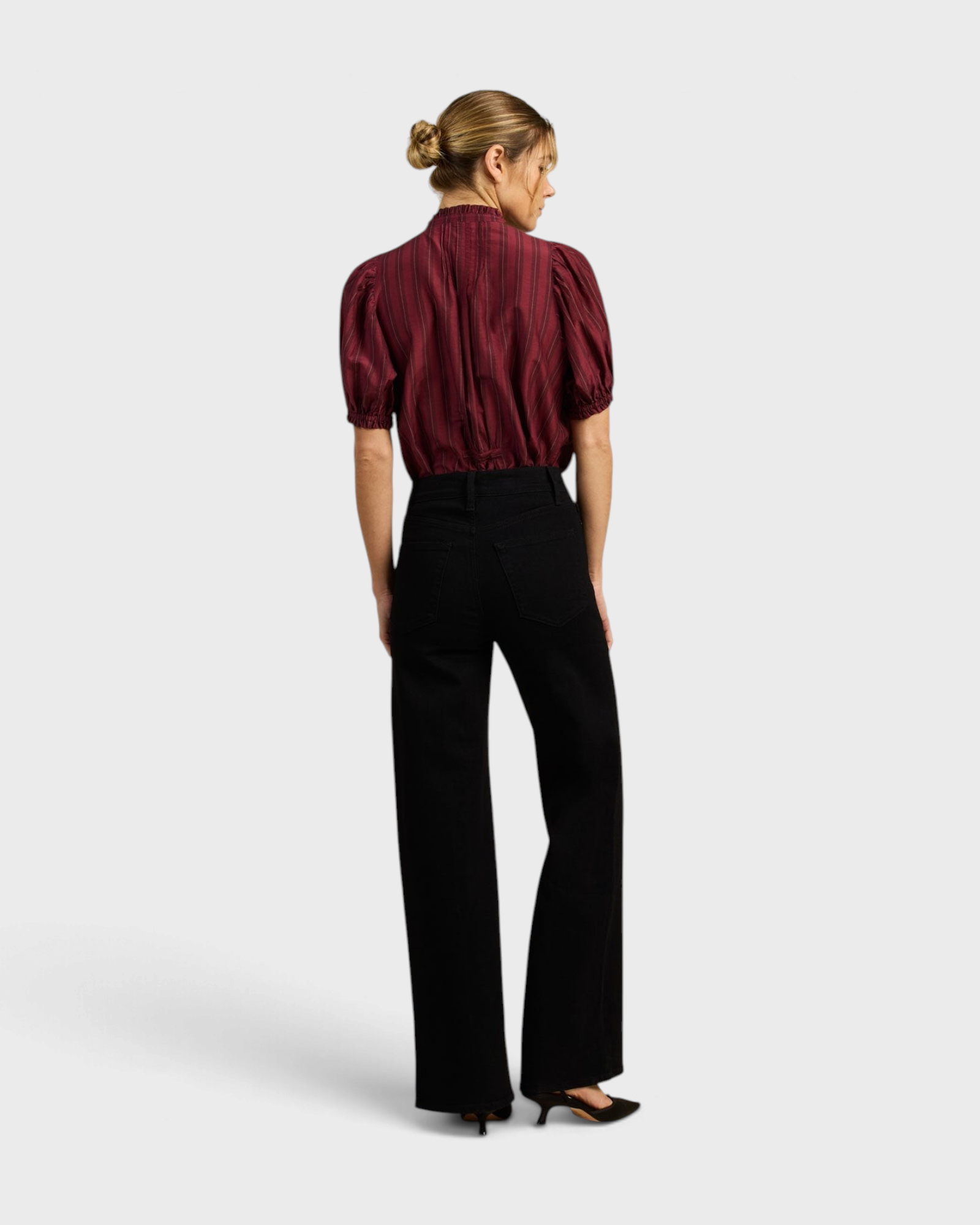 Trovata Mira Blouse in Garnet Stripe — view 4
