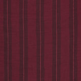 Trovata Garnet Stripe fabric swatch, cotton-silk blend