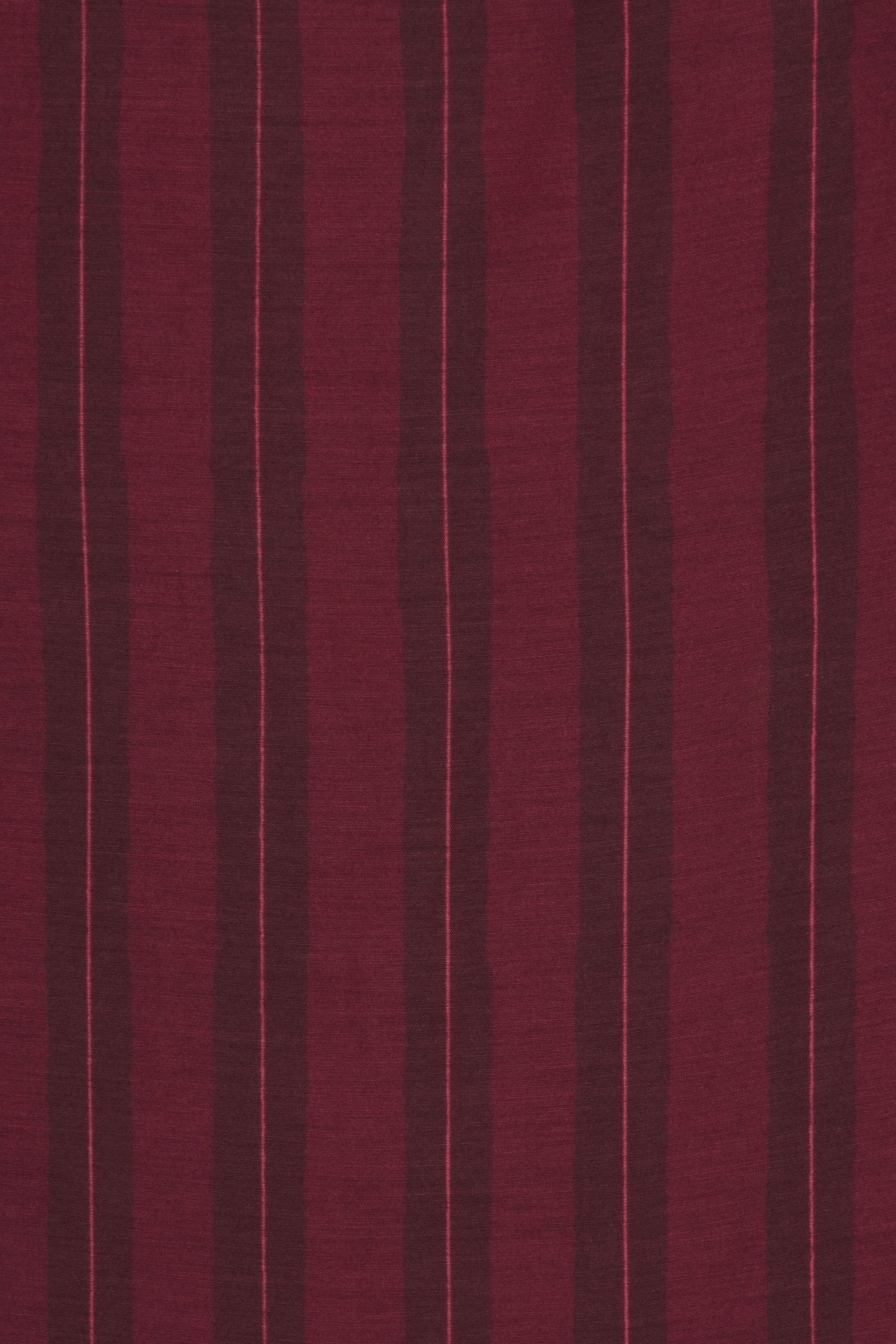Trovata Garnet Stripe fabric swatch, cotton-silk blend