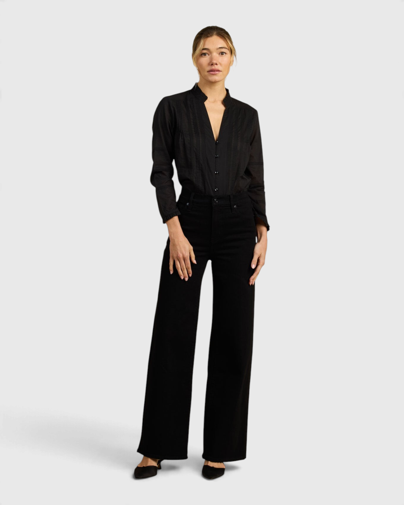 Trovata Maris Blouse in Black — view 2