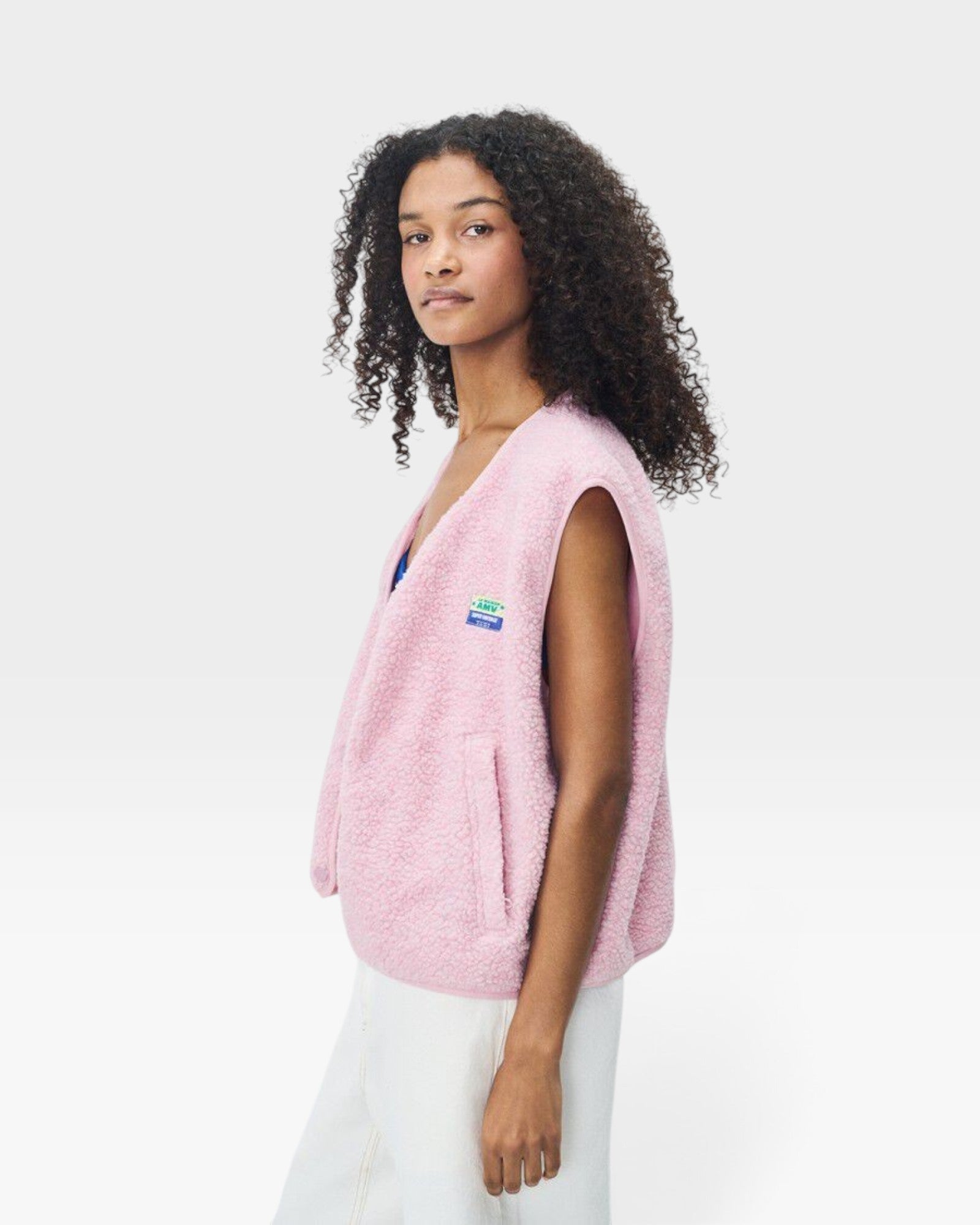 American Vintage Hoktown Sleeveless Jacket - Dragee Chine