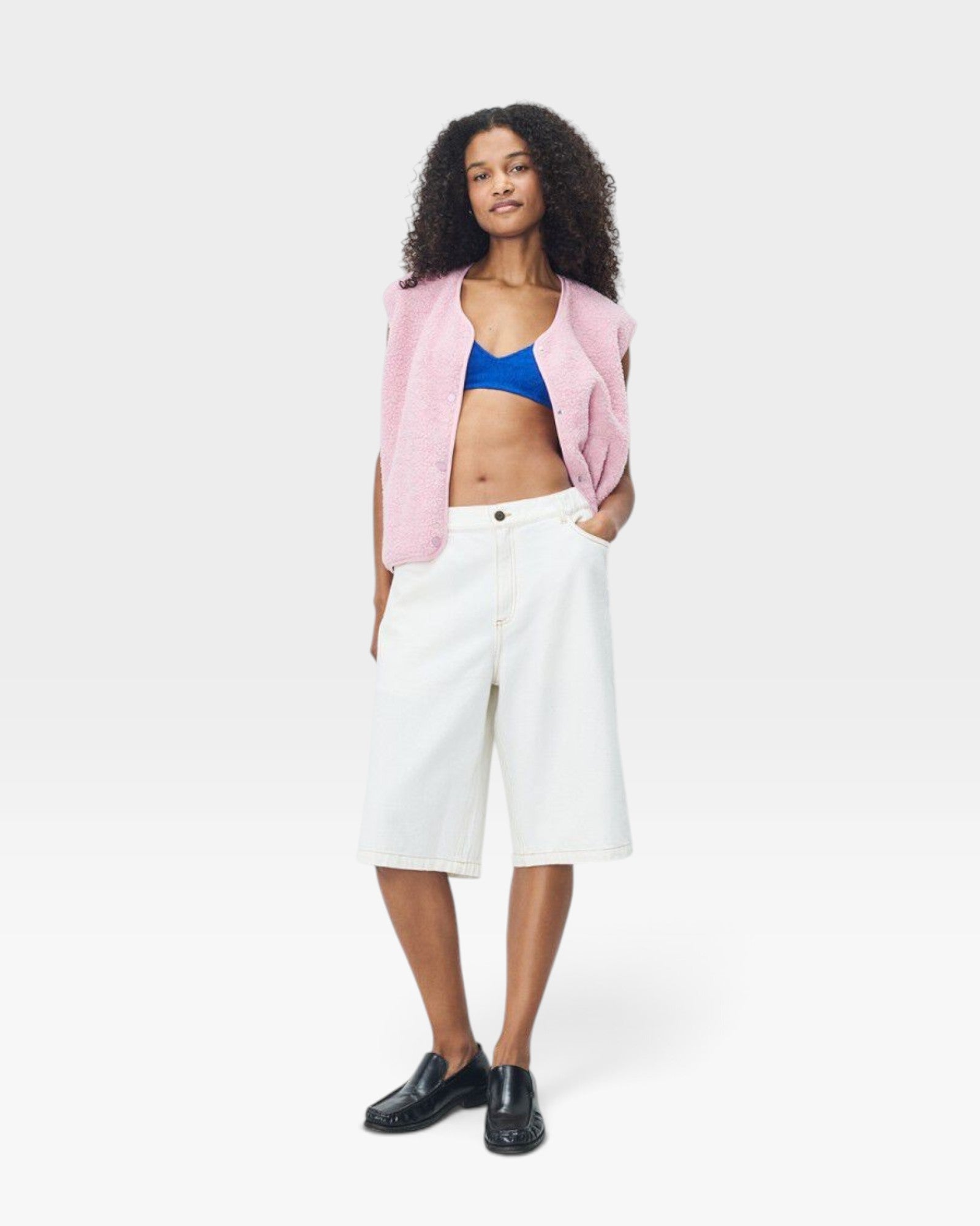 American Vintage Hoktown Sleeveless Jacket - Dragee Chine