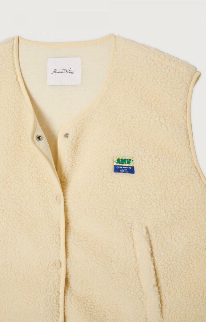 American Vintage Hoktown Sleeveless Jacket - Ecru