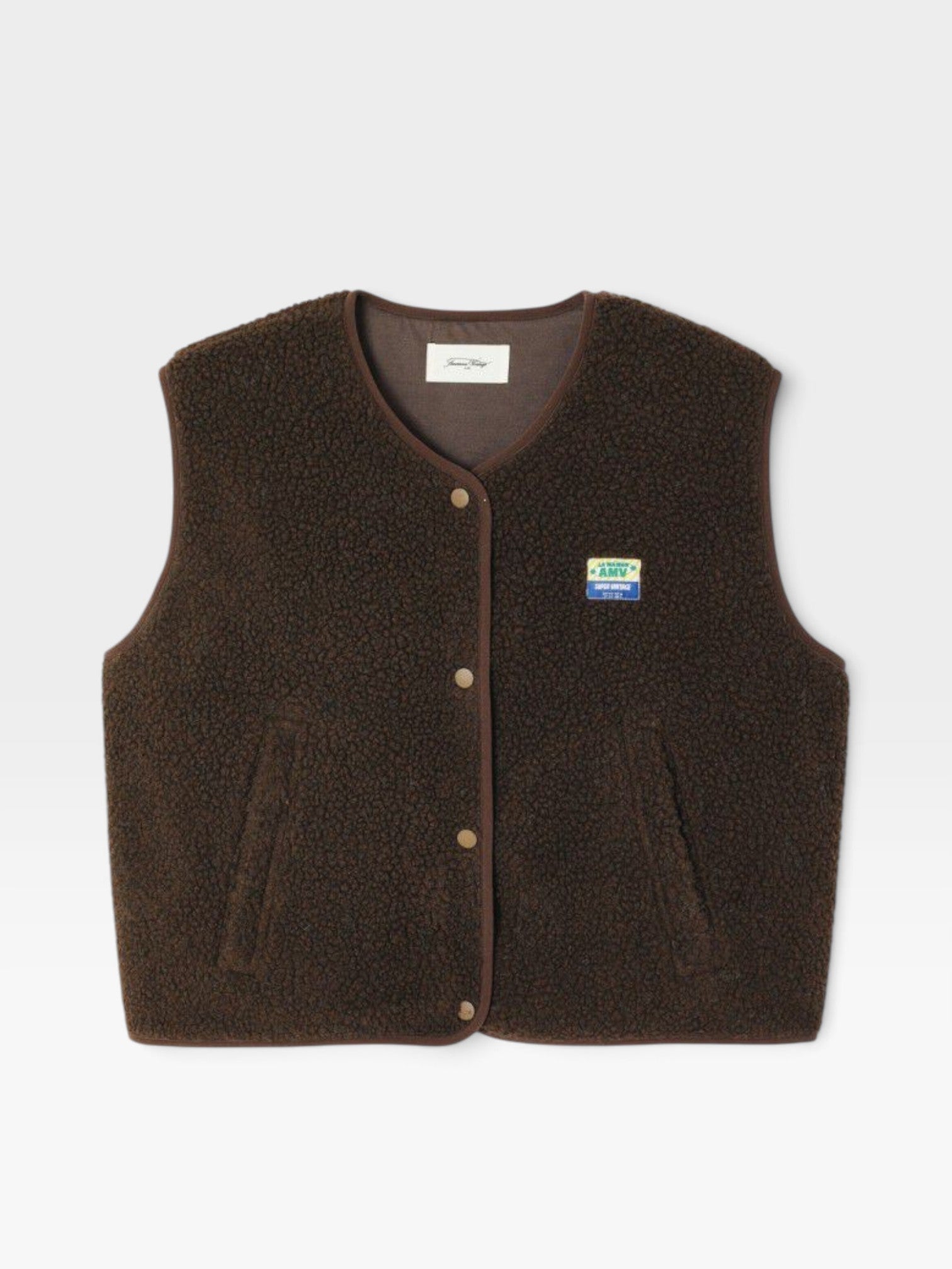 American Vintage Hoktown Sleeveless Jacket - Marronnier Chine