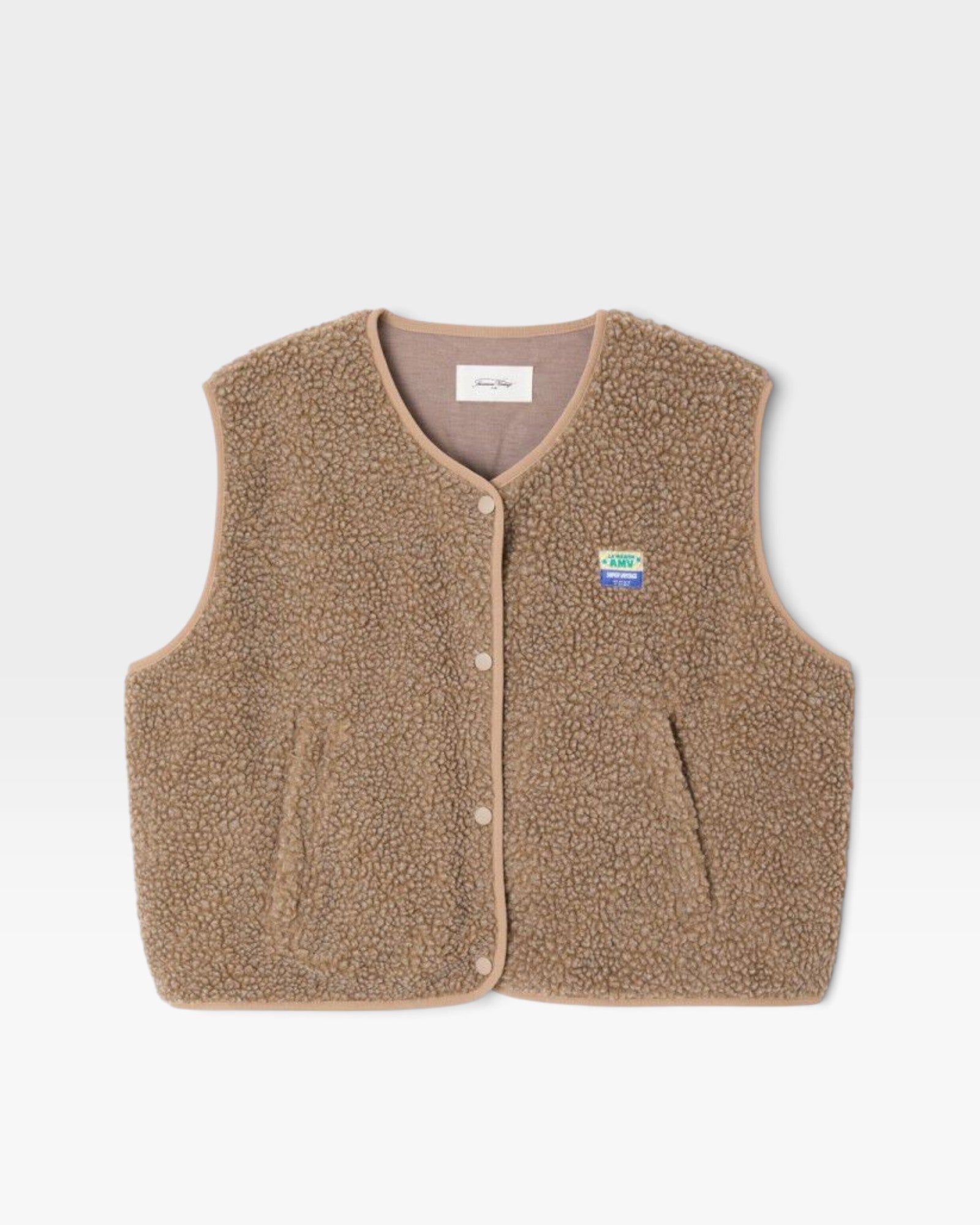 American Vintage Hoktown Sleeveless Jacket - Melange Nutmeg