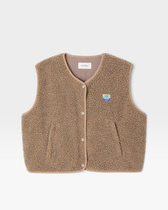 American Vintage Hoktown Sleeveless Jacket - Melange Nutmeg