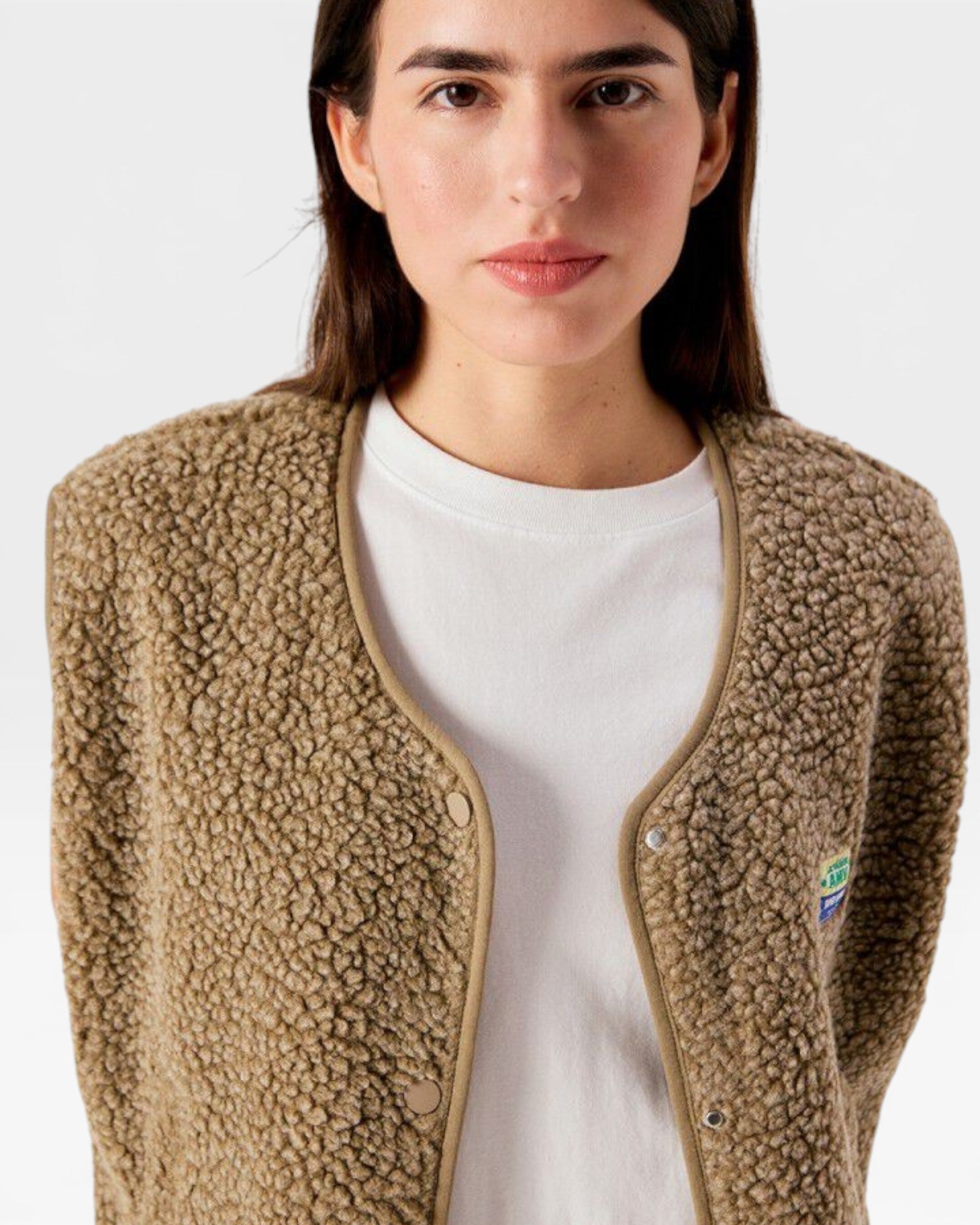 American Vintage Hoktown Sleeveless Jacket - Melange Nutmeg