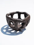 Hand Sculpted Woven Bowl - Brown Stone