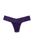 Low Rise Lace Thong Undies in snow day purple