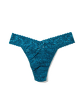 Original Rise Lace Thong Undies in north pole green