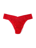 Original Rise Lace Thong Undies in red