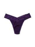 Original Rise Lace Thong Undies in snow day purple