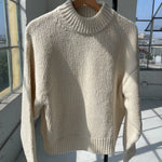 Zoe Cotton Sweater - Naturel on hanger