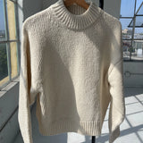 Zoe Cotton Sweater - Naturel on hanger