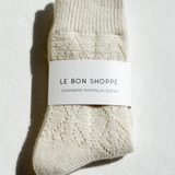 Cashmere Pointelle Socks
