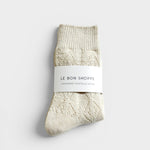 Cashmere Pointelle Socks — view 8