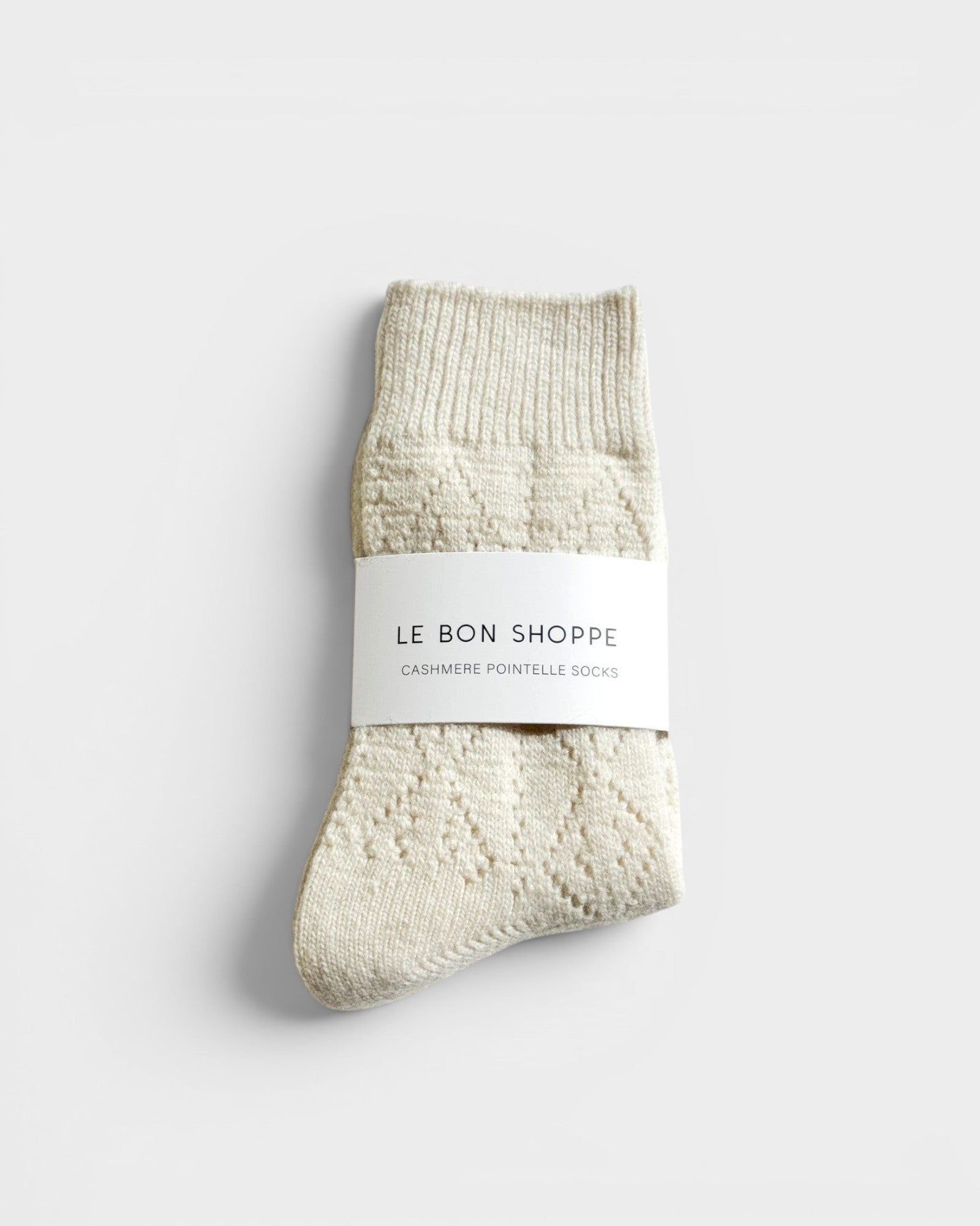 Cashmere Pointelle Socks — view 8