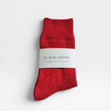 Cashmere Pointelle Socks — view 11