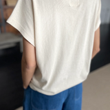 Jeanne Cotton Tee - Naturel