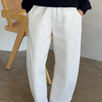 Arc Pants - Milk front on view