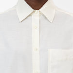 close up view of collar on the shirt