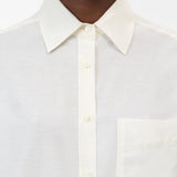 close up view of collar on the shirt